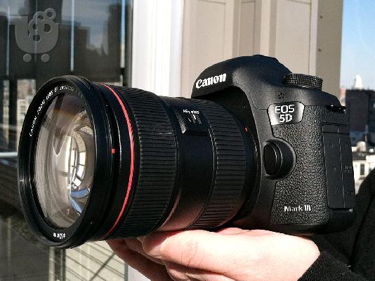PoulaTo: Canon EOS 5D Mark III + Μαύρο Σώμα + 24 - 105 χιλιοστά φακό Kit Σετ